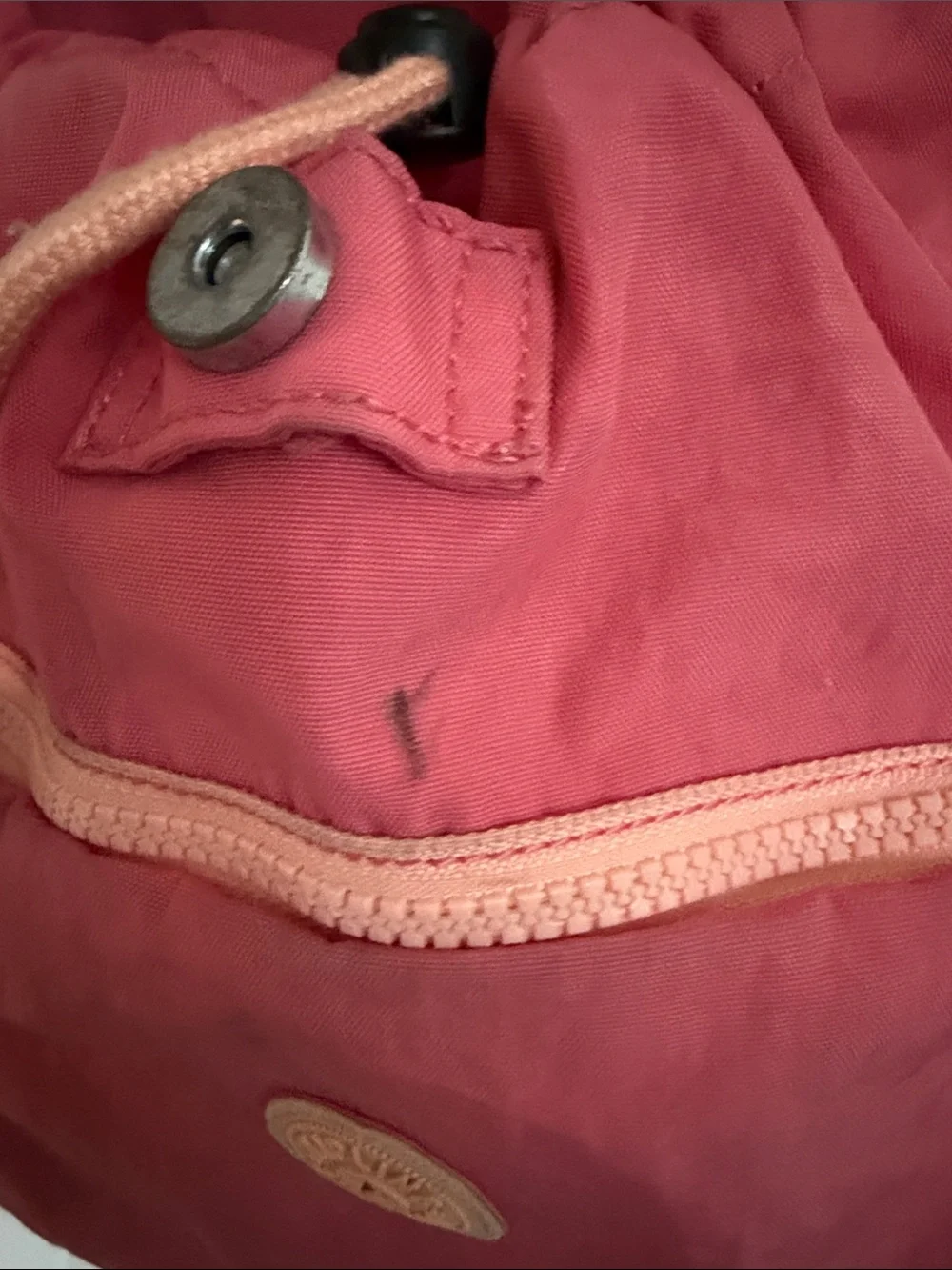 Kipling Everyday Pink Nylon Backpack with Plush Charm